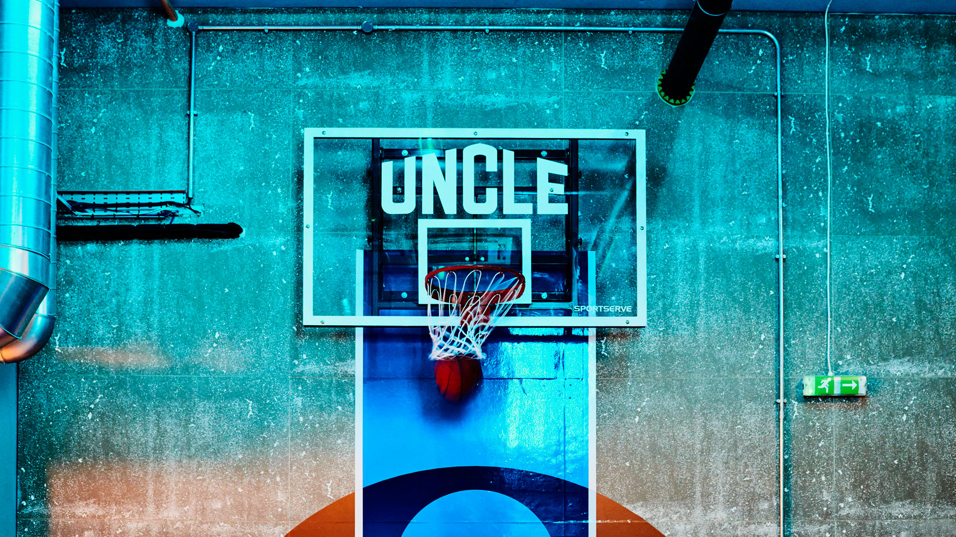 UNCLE Wembley basketball court