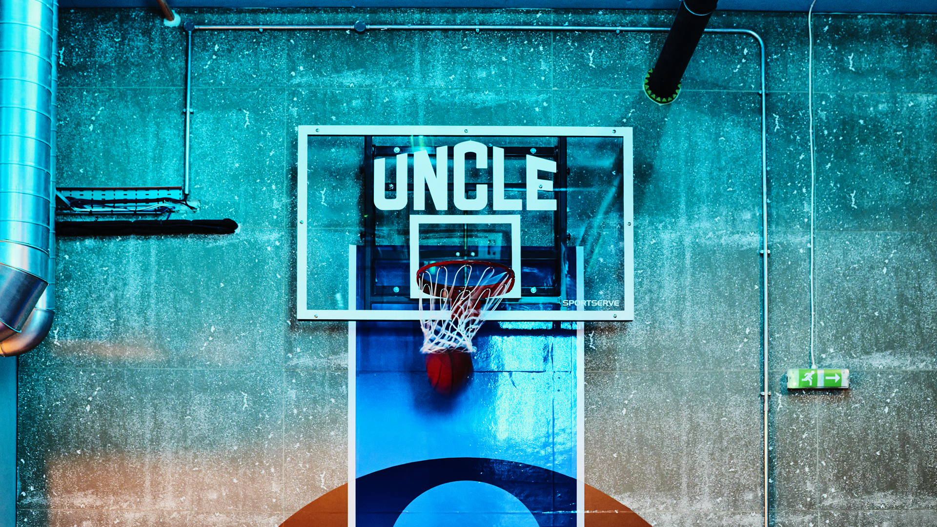 UNCLE Wembley basketball court