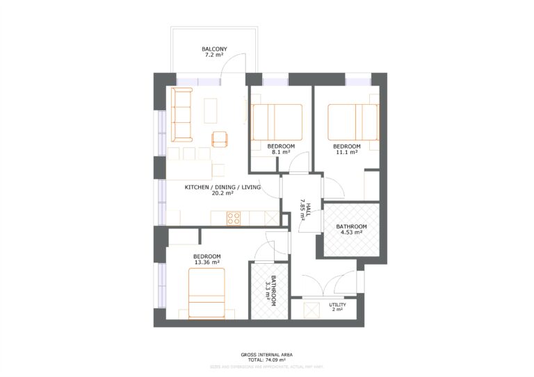 3 Bedroom Flats to Rent in Colindale, North London UNCLE