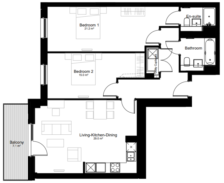 2 Bedroom Flats to Rent in Southall, West London UNCLE